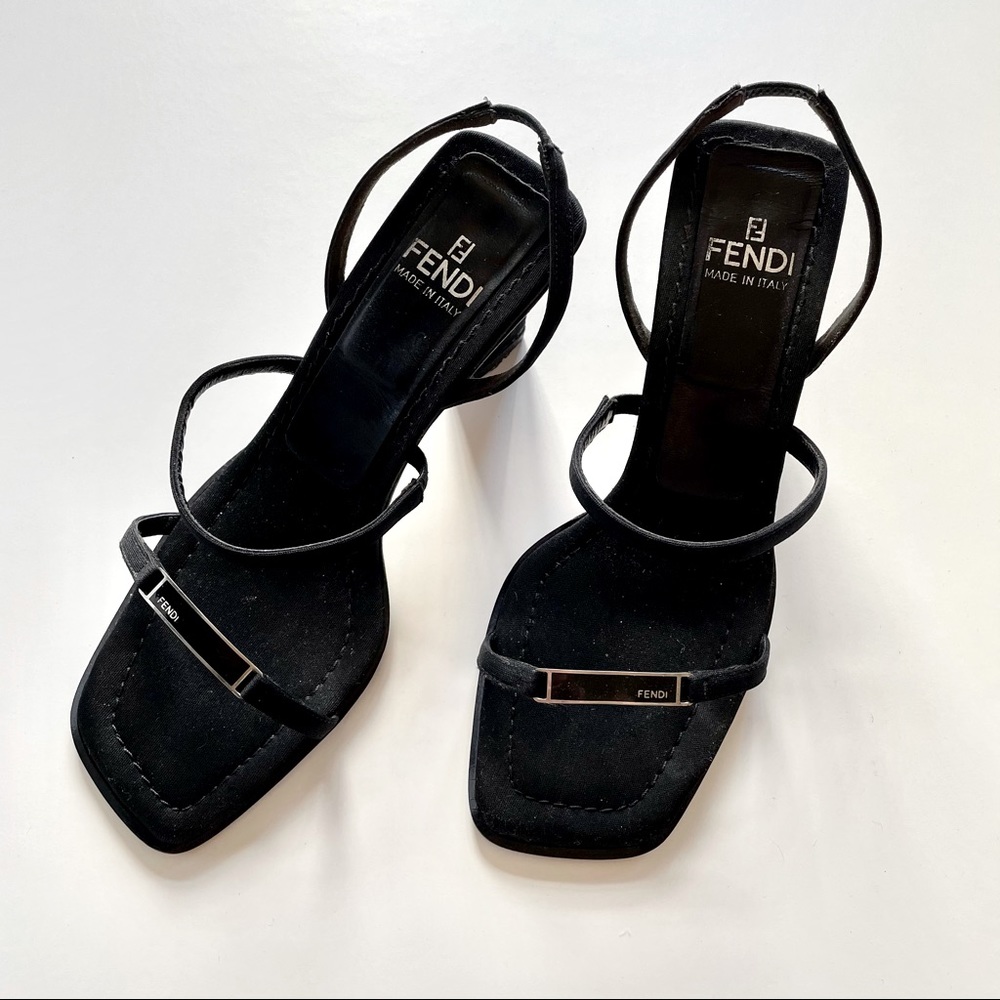 Vintage Fendi Sandals square toe